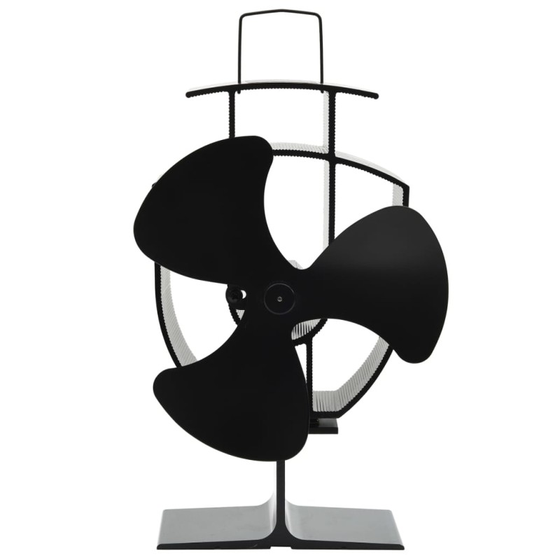 vidaXL Ventilador de estufa accionado por calor 3 aspas negro vidaXL Ventilador de estufa accionado por calor 3 aspas negro
