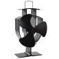 vidaXL Ventilador de estufa accionado por calor 3 aspas negro vidaXL Ventilador de estufa accionado por calor 3 aspas negro