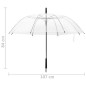 vidaXL Paraguas transparente 107 cm vidaXL Paraguas transparente 107 cm