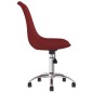 vidaXL Sillas de comedor giratorias 2 unidades tela rojo tinto vidaXL Sillas de comedor giratorias 2 unidades tela rojo tinto