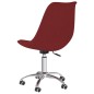 vidaXL Sillas de comedor giratorias 2 unidades tela rojo tinto vidaXL Sillas de comedor giratorias 2 unidades tela rojo tinto