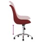 vidaXL Sillas de comedor giratorias 2 unidades tela rojo tinto vidaXL Sillas de comedor giratorias 2 unidades tela rojo tinto