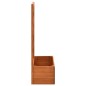 vidaXL Jardinera enrejada de jardín madera abeto naranja 50x25x90 cm vidaXL Jardinera enrejada de jardín madera abeto naranja 50x25x90 cm