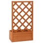 vidaXL Jardinera enrejada de jardín madera abeto naranja 50x25x90 cm vidaXL Jardinera enrejada de jardín madera abeto naranja 50x25x90 cm