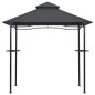 vidaXL Cenador de BBQ acero antracita 240x150x255 cm