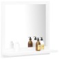 vidaXL Espejo de baño madera contrachapada blanco 40x10,5x37 cm vidaXL Espejo de baño madera contrachapada blanco 40x10,5x37 cm