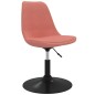 vidaXL Sillas de comedor giratorias 4 unidades de terciopelo rosa vidaXL Sillas de comedor giratorias 4 unidades de terciopelo rosa