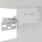 vidaXL Armario colgante vidrio y madera ingeniería blanco brillo vidaXL Armario colgante vidrio y madera ingeniería blanco brillo