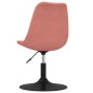vidaXL Sillas de comedor giratorias 4 unidades de terciopelo rosa vidaXL Sillas de comedor giratorias 4 unidades de terciopelo rosa