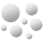 vidaXL Conjunto de espejo de pared redondo vidrio 7 piezas vidaXL Conjunto de espejo de pared redondo vidrio 7 piezas