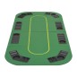 vidaXL Superficie de póker 8 jugadores plegable en 4 rectangular verde vidaXL Superficie de póker 8 jugadores plegable en 4 rectangular verde