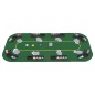 vidaXL Superficie de póker 8 jugadores plegable en 4 rectangular verde vidaXL Superficie de póker 8 jugadores plegable en 4 rectangular verde