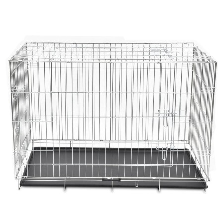vidaXL Jaula para perros plegable de metal XXL  