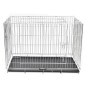 vidaXL Jaula para perros plegable de metal XXL  
