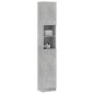 vidaXL Armario de baño contrachapada gris hormigón 32x25,5x190 cm vidaXL Armario de baño contrachapada gris hormigón 32x25,5x190 cm