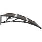 vidaXL Marquesina para puerta PC negro 120x80 cm vidaXL Marquesina para puerta PC negro 120x80 cm