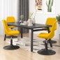 vidaXL Sillas de comedor giratorias 4 unidades terciopelo amarillo vidaXL Sillas de comedor giratorias 4 unidades terciopelo amarillo