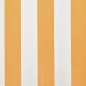 vidaXL Toldo de lona amarillo y blanco 4x3 m (sin estructura) vidaXL Toldo de lona amarillo y blanco 4x3 m (sin estructura)
