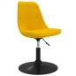 vidaXL Sillas de comedor giratorias 4 unidades terciopelo amarillo vidaXL Sillas de comedor giratorias 4 unidades terciopelo amarillo