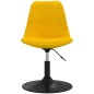 vidaXL Sillas de comedor giratorias 4 unidades terciopelo amarillo vidaXL Sillas de comedor giratorias 4 unidades terciopelo amarillo