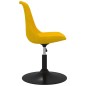 vidaXL Sillas de comedor giratorias 4 unidades terciopelo amarillo vidaXL Sillas de comedor giratorias 4 unidades terciopelo amarillo