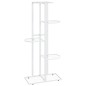 vidaXL Soporte de flores de 5 estantes de metal blanco 43x22x98 cm vidaXL Soporte de flores de 5 estantes de metal blanco 43x22x98 cm