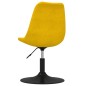 vidaXL Sillas de comedor giratorias 4 unidades terciopelo amarillo vidaXL Sillas de comedor giratorias 4 unidades terciopelo amarillo