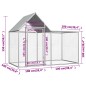 vidaXL Gallinero acero galvanizado 2x1x1,5 m vidaXL Gallinero acero galvanizado 2x1x1,5 m