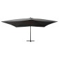 vidaXL Sombrilla voladiza poste de madera antracita 400x300 cm vidaXL Sombrilla voladiza poste de madera antracita 400x300 cm