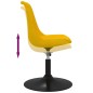 vidaXL Sillas de comedor giratorias 4 unidades terciopelo amarillo vidaXL Sillas de comedor giratorias 4 unidades terciopelo amarillo