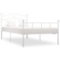 vidaXL Estructura de cama de metal blanco 90x200 cm vidaXL Estructura de cama de metal blanco 90x200 cm