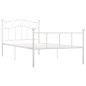 vidaXL Estructura de cama de metal blanco 90x200 cm vidaXL Estructura de cama de metal blanco 90x200 cm