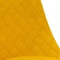 vidaXL Sillas de comedor giratorias 4 unidades terciopelo amarillo vidaXL Sillas de comedor giratorias 4 unidades terciopelo amarillo