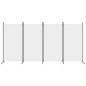 vidaXL Biombo divisor de 4 paneles de tela blanco 346x180 cm vidaXL Biombo divisor de 4 paneles de tela blanco 346x180 cm