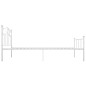 vidaXL Estructura de cama de metal blanco 90x200 cm vidaXL Estructura de cama de metal blanco 90x200 cm