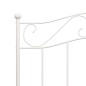 vidaXL Estructura de cama de metal blanco 90x200 cm vidaXL Estructura de cama de metal blanco 90x200 cm