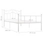 vidaXL Estructura de cama de metal blanco 90x200 cm vidaXL Estructura de cama de metal blanco 90x200 cm