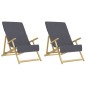 vidaXL Toallas de playa 2 uds tela gris antracita 400 g/m² 60x135 cm vidaXL Toallas de playa 2 uds tela gris antracita 400 g/m² 60x135 cm