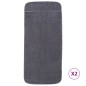 vidaXL Toallas de playa 2 uds tela gris antracita 400 g/m² 60x135 cm vidaXL Toallas de playa 2 uds tela gris antracita 400 g/m² 60x135 cm