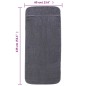 vidaXL Toallas de playa 2 uds tela gris antracita 400 g/m² 60x135 cm vidaXL Toallas de playa 2 uds tela gris antracita 400 g/m² 60x135 cm
