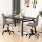 vidaXL Sillas de comedor giratorias 2 unidades tela gris claro