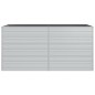 vidaXL Arriate de acero galvanizado plateado 160x80x77 cm vidaXL Arriate de acero galvanizado plateado 160x80x77 cm