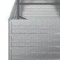vidaXL Arriate de acero galvanizado plateado 160x80x77 cm vidaXL Arriate de acero galvanizado plateado 160x80x77 cm