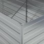 vidaXL Arriate de acero galvanizado plateado 160x80x77 cm vidaXL Arriate de acero galvanizado plateado 160x80x77 cm