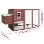 vidaXL Gallinero con 1 jaula para huevos madera marrón vidaXL Gallinero con 1 jaula para huevos madera marrón