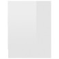 vidaXL Mesitas de noche 2 uds contrachapada blanco brillo 40x30x40 cm