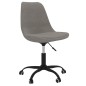 vidaXL Sillas de comedor giratorias 2 unidades tela gris claro