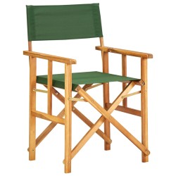 vidaXL Sillas de director 2 uds madera maciza de teca verde