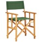 vidaXL Sillas de director 2 uds madera maciza de teca verde vidaXL Sillas de director 2 uds madera maciza de teca verde