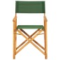 vidaXL Sillas de director 2 uds madera maciza de teca verde vidaXL Sillas de director 2 uds madera maciza de teca verde
